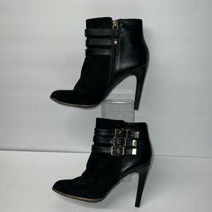 Sam & Libby Black Heeled Booties